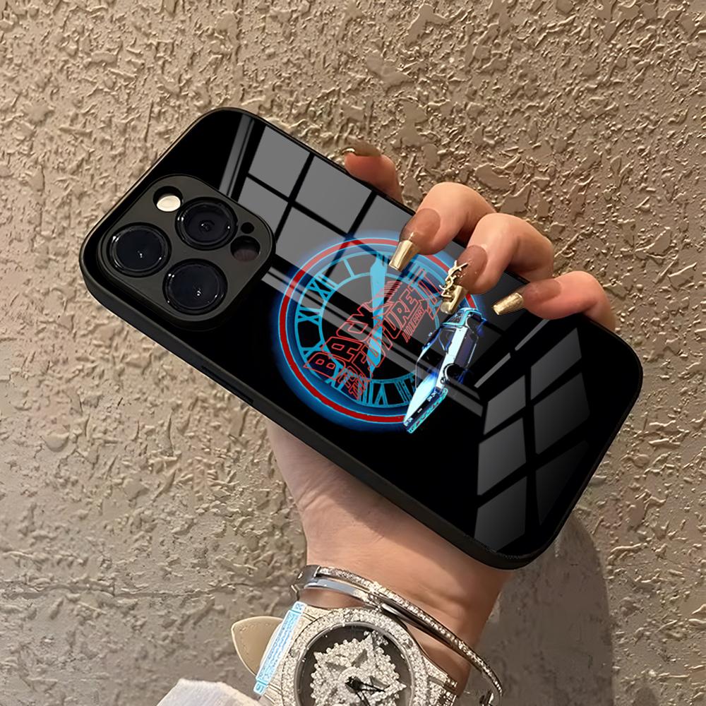 

Back To The Future Phone Case For IPhone 15 Pro Max 14 Pro 12 16 11 13 Mini X XR XS 8 7 Plus SE Tempered Glass Back Cover iPhone14