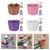 Kinderfietsen Mand Stukjes Stuurbelletjes met Sticker Afneembare Stuurmand Fietsmand Decoratie Duurzaam