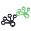 2pcs Silicone Finger Stretcher Portable Elastic Hand Resistance Bands Strengthener 11LB (Dark Green Black)