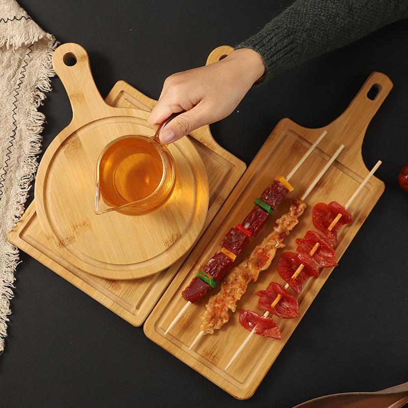 Bamboo Pizza and Dessert Serving Board - Rectangular & Round