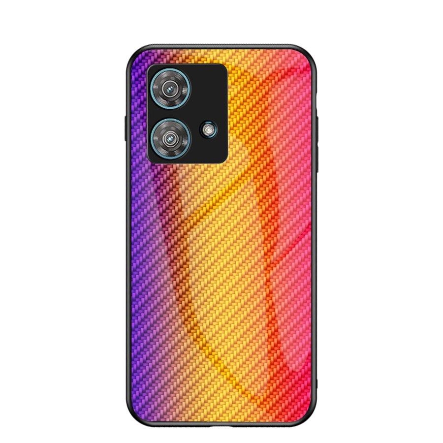 

Цветной чехол из закаленного стекла для Motorola Edge 60 Fusion 30 Ultra 40 Neo 50 Pro Moto G35 5G G85 G15 G05 E15 G04 E14 G24 Power Stripe Задняя крышка для телефона Moto Edge 30
