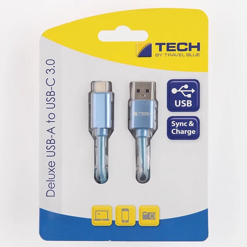 

Кабель Travel Blue Deluxe USB-A на USB-C 3.0 для быстрой зарядки