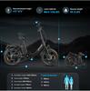 2026 Samebike New CY20Pro 36V500W Brushless Motor 13Ah Detachable Battery Electric Bicycle Dual Disc Brake 3.0 Tire Electric Bicycle