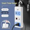 Electric Vehicle Timer Socket: 1-24 Hour Power Control & Overcharge Protection