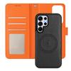 For Samsung Galaxy S25 Ultra Leather Magnetic Case Detachable Wallet Phone Cover with Hand Strap