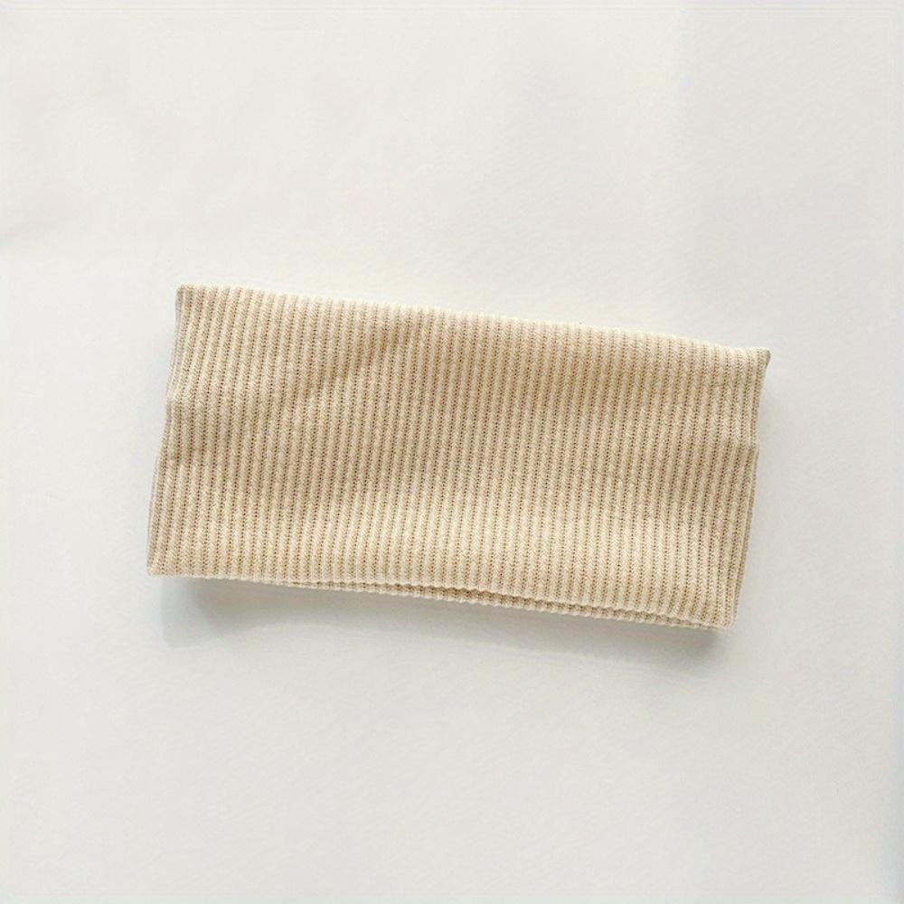 1PC Solid Colour Wide Hairband Knitted Hairband,Sports Yoga Hair Accessories,Washable Hairband,Sports and Fitness Hairband