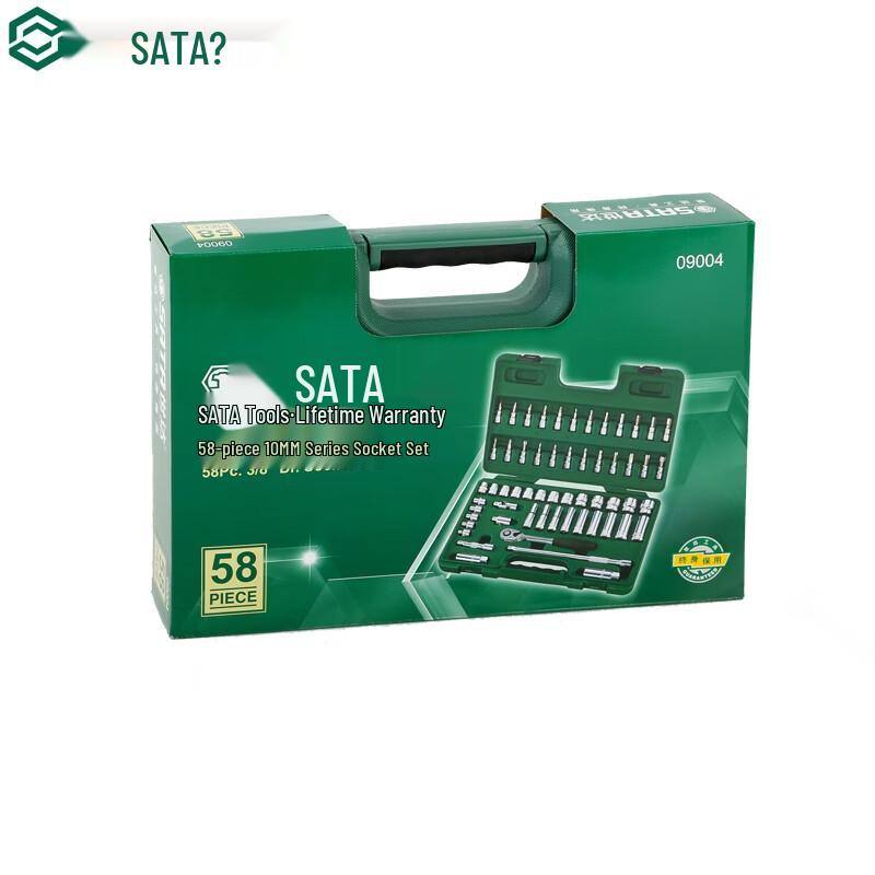 SATA 09004 58-Piece 10mm Socket Set 58-Piece