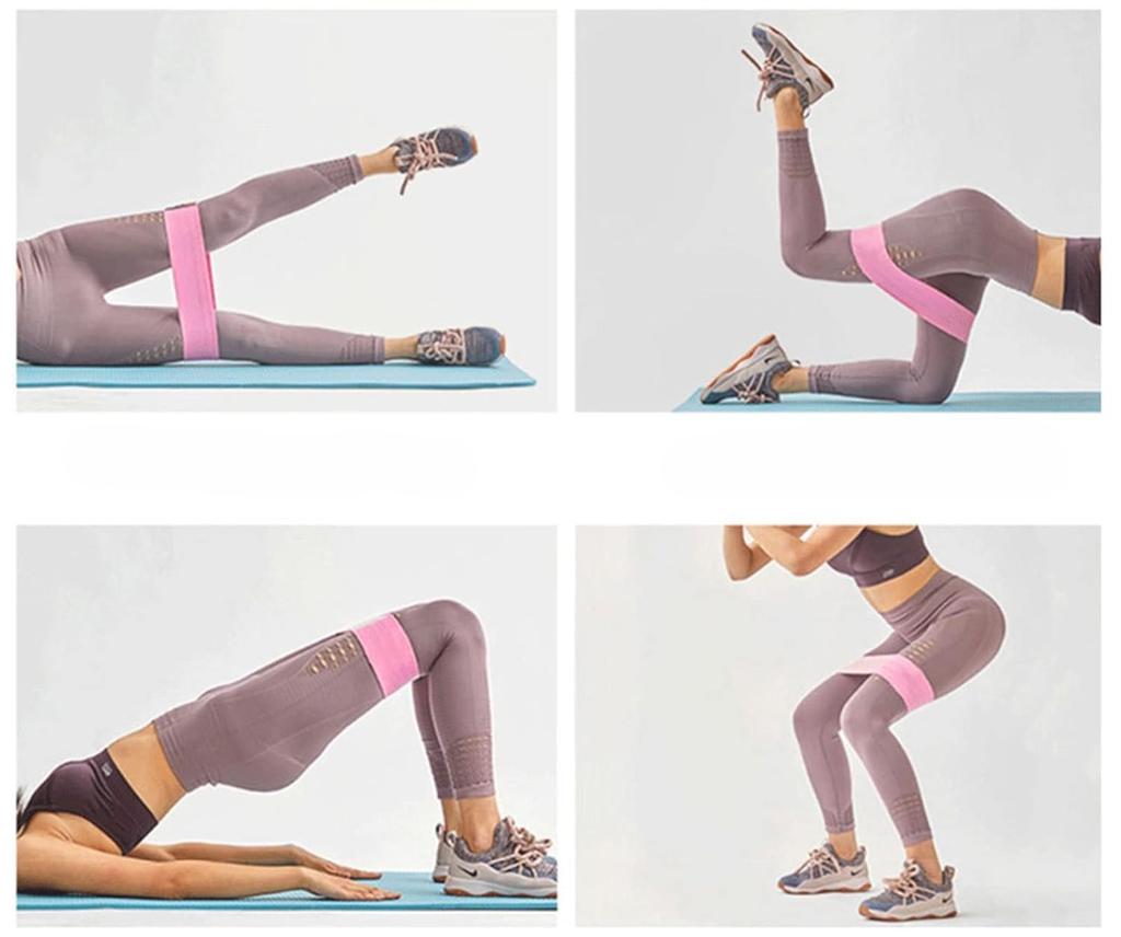 X-sport mini exercise rubber set - black-pastel