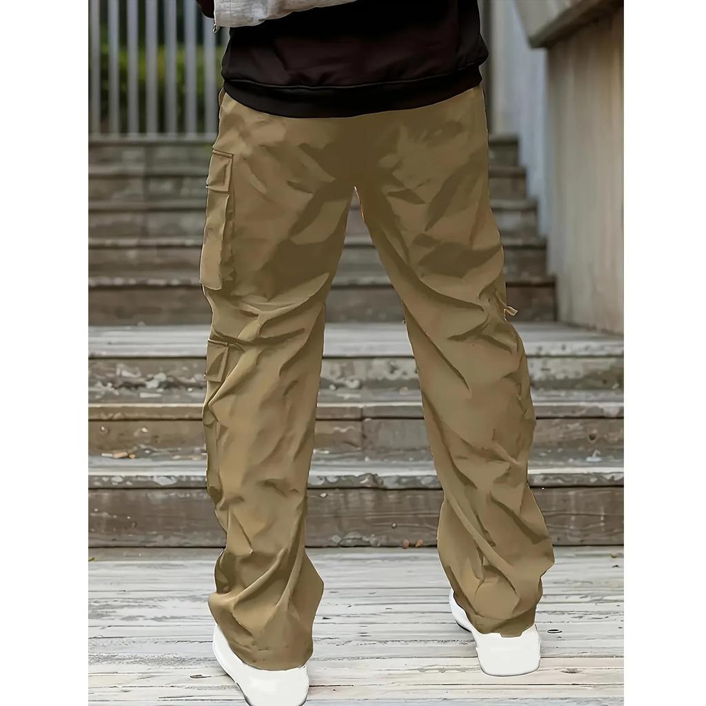 Men'S Sports Pants Running Pants Outdoor Pocket Work Pants Casual Pants