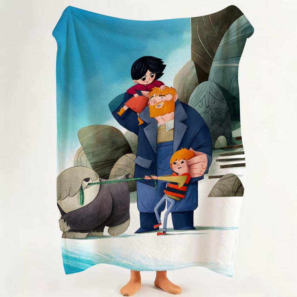 

Movie S Song O Of T The S Sea Flannel Blanket Suitable for Sofa Living Room Bedroom 75cmx90cm