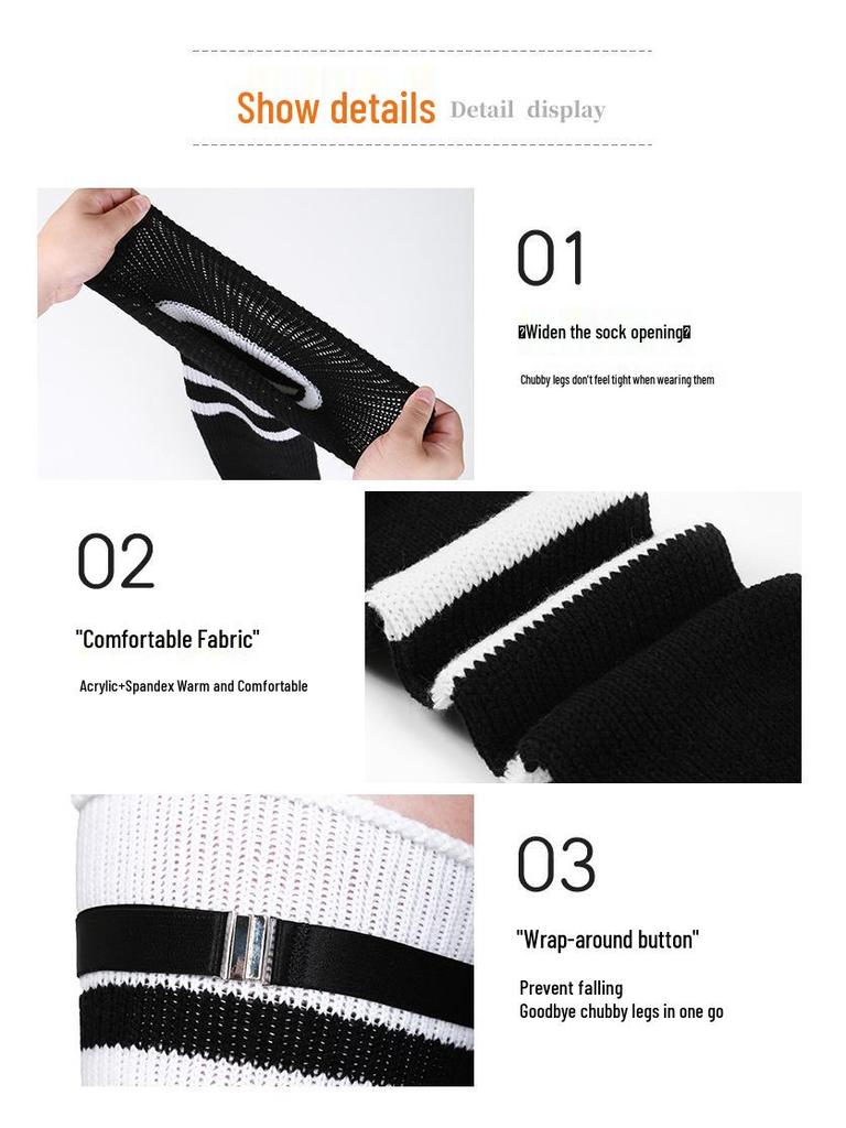 Plus Size Women's Compression Knee-High Socks - Extra Thick Over-the-Knee for Autumn/Winter