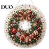 Creative Gifts for Adults DIY Christmas Sun Catcher Kit, Faux Pearl Art Hanging Ornament, Santa Claus Holiday Ornament Tools Xmas Tree Craft