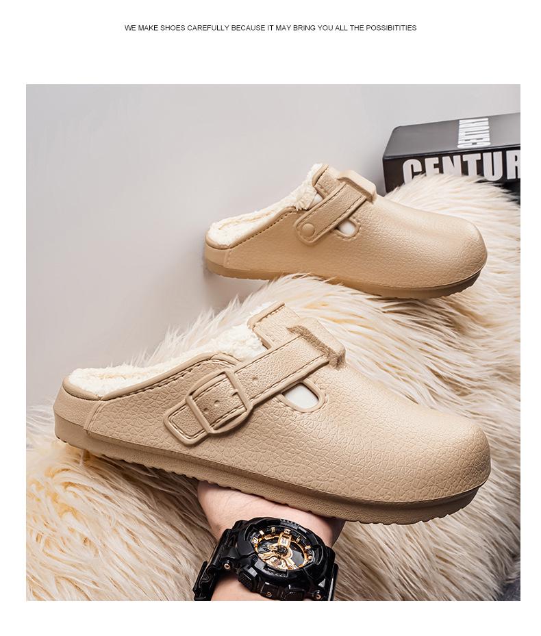 2025 Winter Extra Thick Fleece-Lined Birkenstock Clog Slippers for Couples