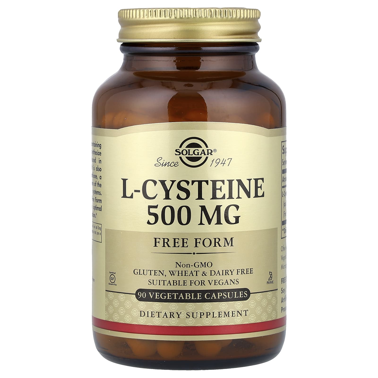 

L-Cysteine, 500Mg, 90 Veggie Caps
