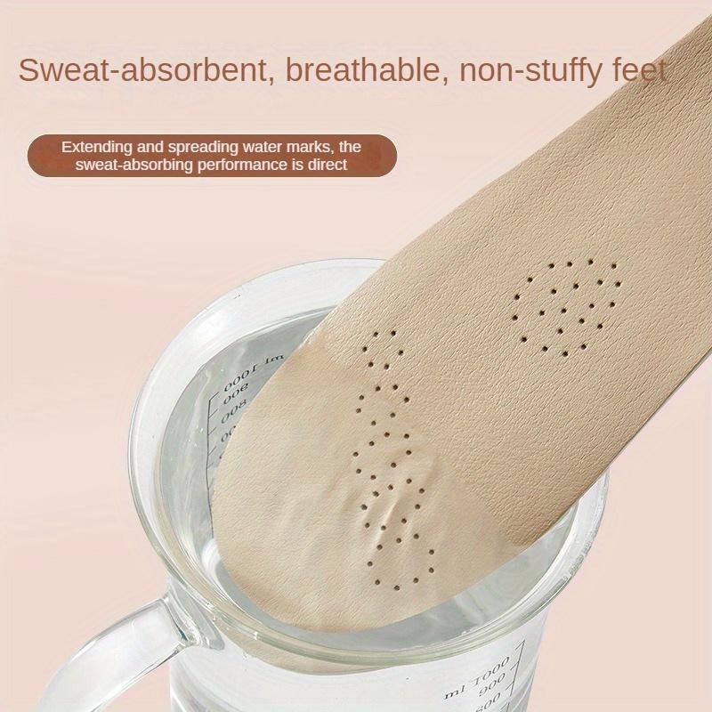 Kuskinn Innleggssåler Lær Lateks Sportssåler Sko for Sko Fotbuestøtte Skoputer Støtdempende Skosåleinnlegg