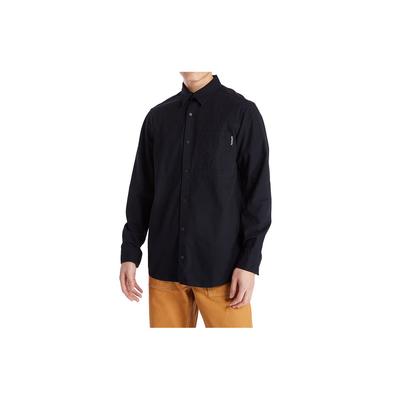 Solid Color Outdoor Casual Work Shirt Long Sleeve Men Shirts Black A2AC4-001