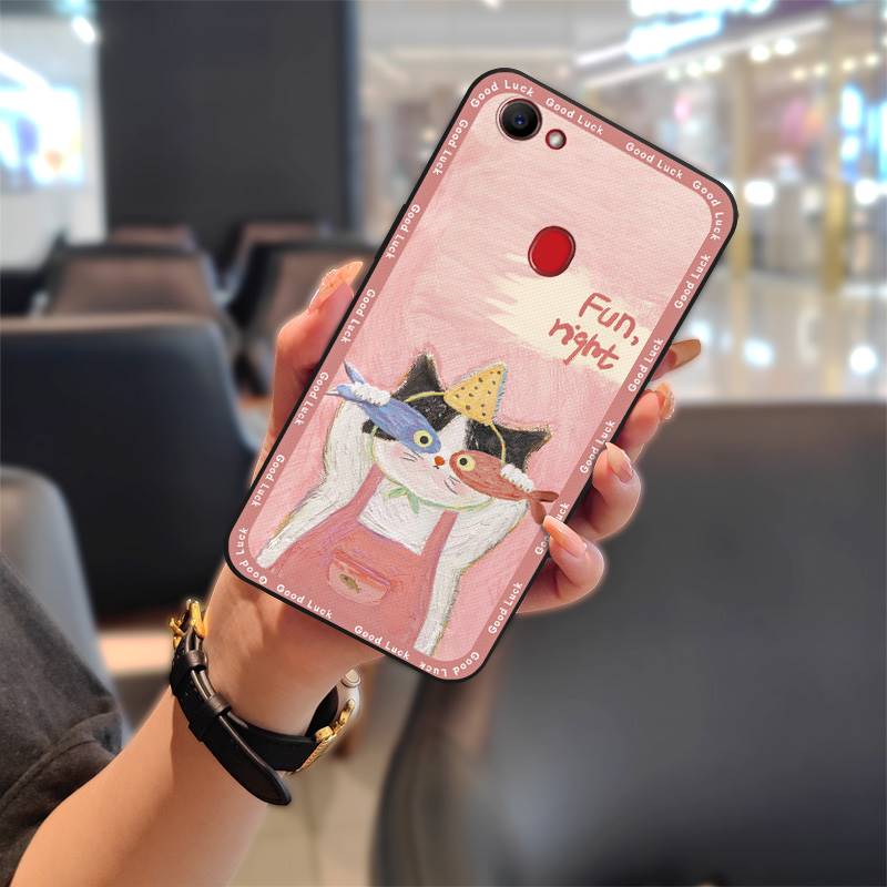 Anti-dust Cartoon Phone Case For OPPO F7 Graffiti Soft Case Silicone Protective Dirt-resistant Anti-knock Full Wrap TPU