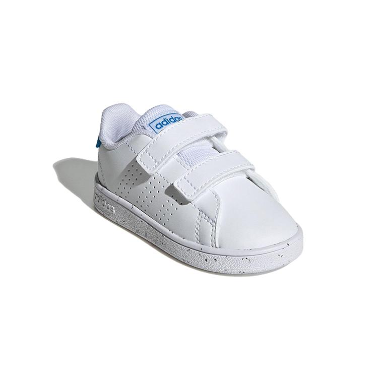 Adidas Neo ADVANTAGE Advancourt Anti Slip Wear Resistant Low Top Skateboard Shoes White Blue Infant And Toddler GW6498