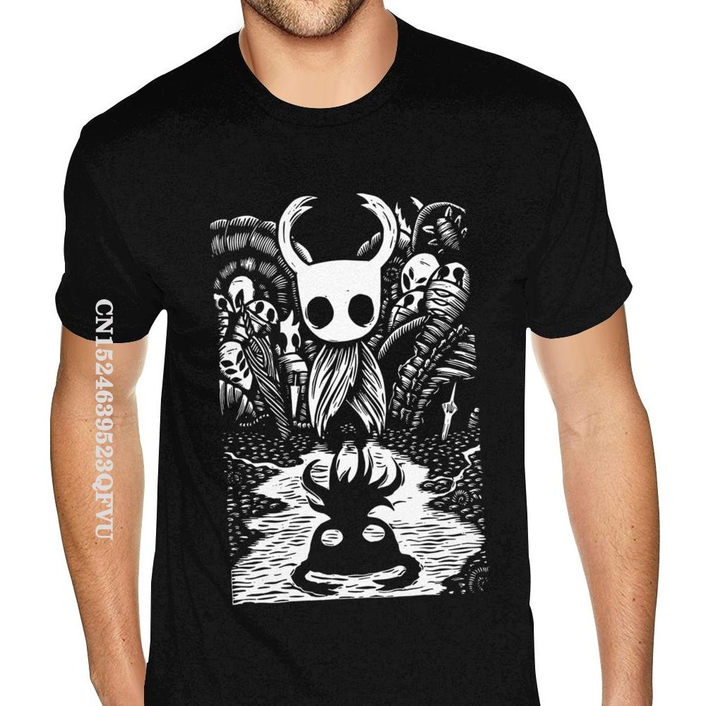 Grafika Ghost Knight Hollow Knight Zábavná hra Klasické tričko Unisex Skull Grafika Gothic Anime Tričko HipHop Print Trička