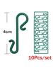 100Pcs/set Christmas Ornament S Shaped Hooks Plastic Hook Xmas Tree Balls Pendant Hanging Holders for Home New Year Party Decor