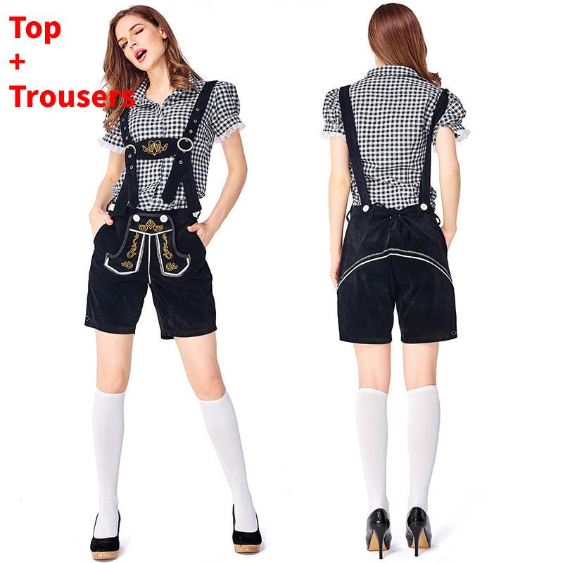 Cosplay Bavarian Beer Costume Set For Women Halloween Party Performance Stage