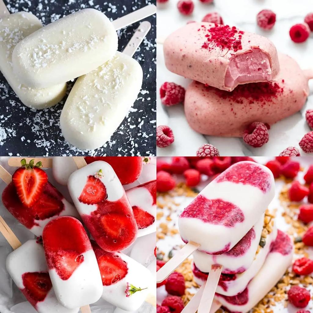 DIY Silikon Eis am Stiel Formen  Große Ovale Hausgemachte Eis am Stiel Form Geeignet für Saft Eis am Stiel Süßigkeiten und Backzubehör