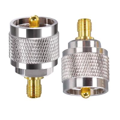 SMA To PL259 Adapter TUOLNK SMA Female To UHF M Type Male Coaxial Connector for CB Radio Antenna SO239 Male MP To SMA Female Jack Coaxial Adapter 2pcs