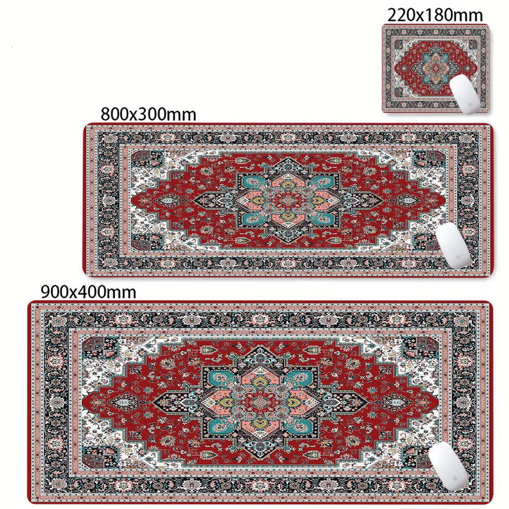 Gaming Mousepad Natural Rubber Antislip Soft KeyboardPad Big Persian Carpet Mouse Pad Office Desk Accessories Computer Mouse Mat