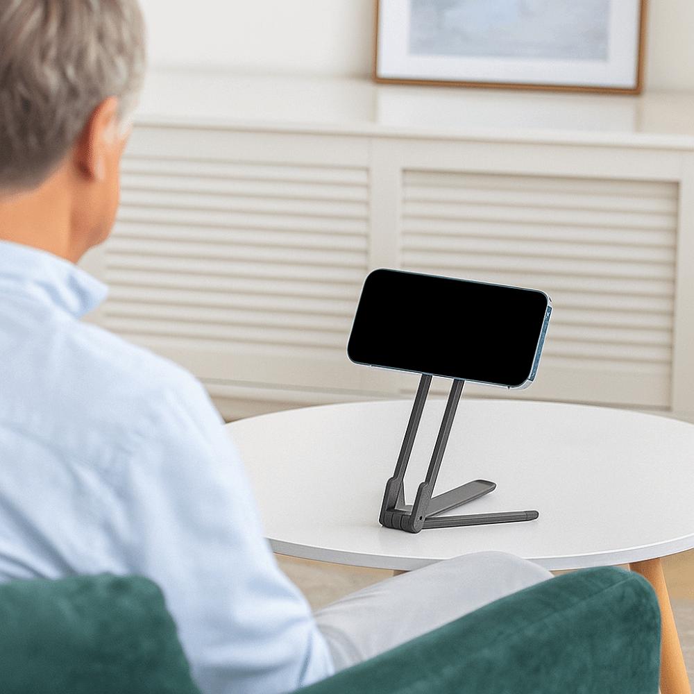 Foldable Ring Carabiner-Mounted Phone Tripod Lightweight Magnetic Phone Tripod  for Home