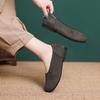 Leather women's single shoes light mouth retro casual versatile women's shoes four seasons shoes round head 1688-1
