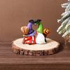 Couple Gnome Ornament Love Heart Kissing Faceless Dwarf Statue Resin Sculpture Home Office Desktop Decoration Ornament
