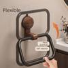Aluminum Zinc Zinc Alloy Suction Cup Towel Rack No Drilling Towel Hanging Rack  Kitchen