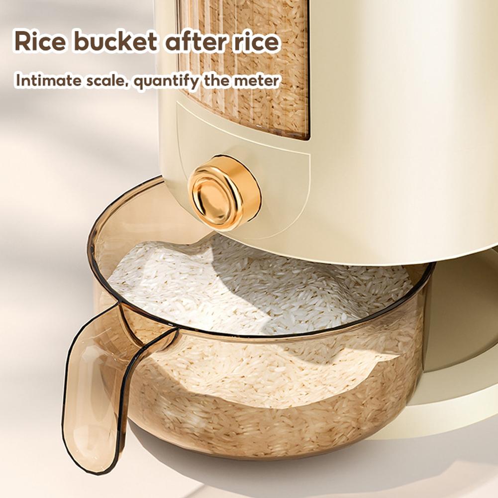 5/10KG Automatic Rice Dispenser Insect-Proof Cereal Dispenser Storage Box Moisture-Proof Kitchen Grain Container