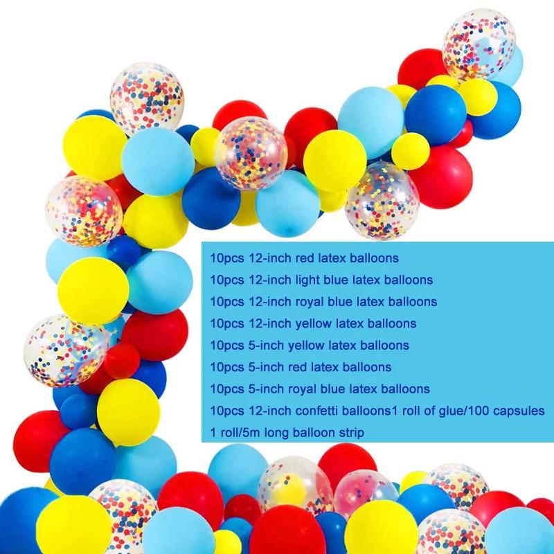 

82Pcs Balloon Garland Arch Kit Multicolor Latex Balloons Party Supplies Favors Kids Birthday Party Baby Shower Boy Decorations (As shown-19607)-12INCH
