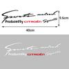 POOR1 1pc Sports Mind Decal Racing Car Hood Body Side Window Reflective Vinyl Trim Graphic Sticker For Citroen C1 C2 C3 C5 Accessories