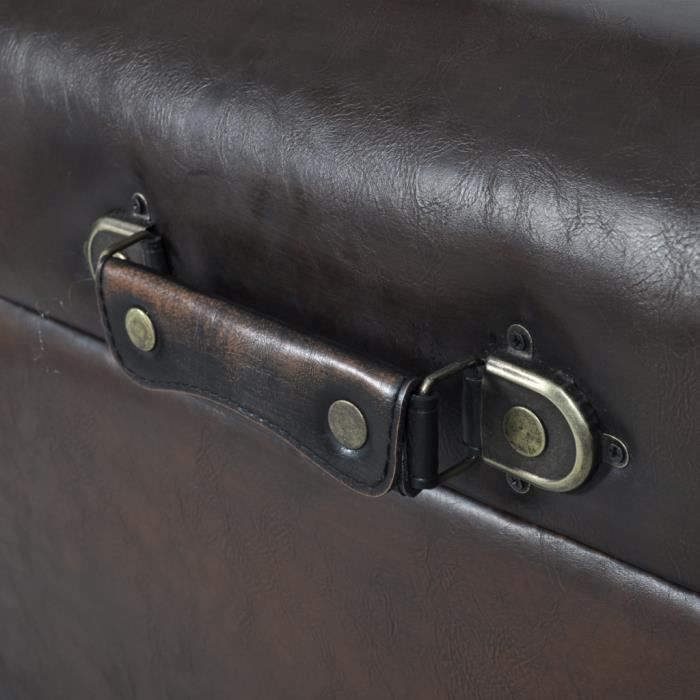 VidaXL Ensemble de bancs de rangement 3 pcs Marron