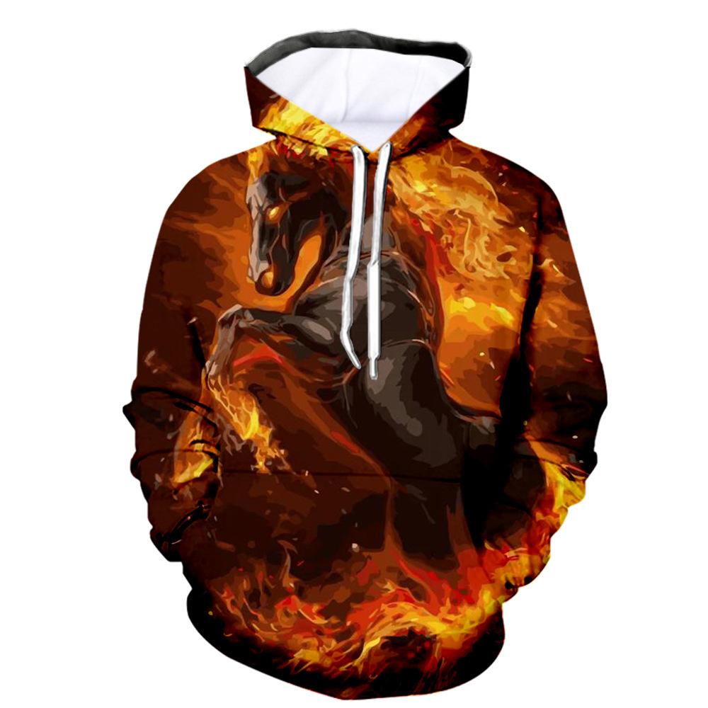 New Fashion Animal Squirrel 3D Printing Hoodie Hanorac casual unisex cu mânecă lungă