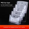 A4 Acrylic Three-Layer Brochure and Leaflet Display Stand