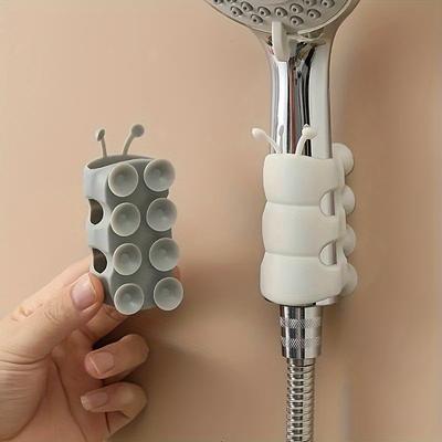 Universeller Duschkopfhalter aus Silikon mit starkem Saugnapf, Wandhalterung, wasserdicht, für Badezimmerzubehör, platzsparendes Design