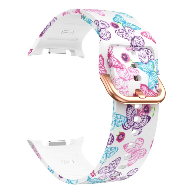 Printing Silicone Strap For Samsung Watch 8 Band Galaxy Watch 8 Classic Watchband Replacement No Gap Galaxy Watch 8 Correa