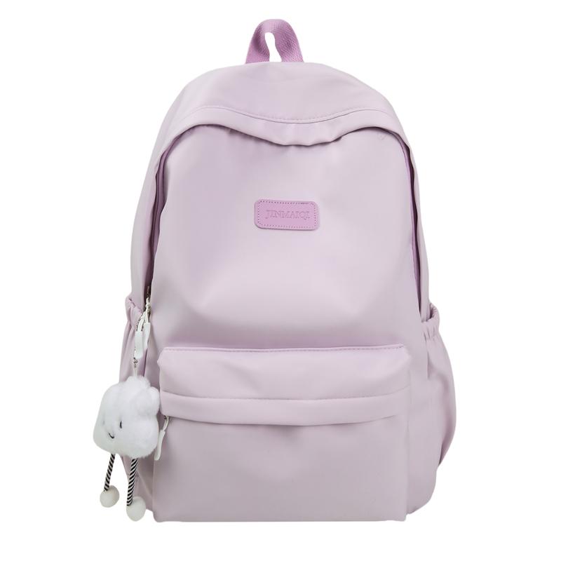 

Школьный рюкзак для средней школы, женский рюкзак, однотонный рюкзак фиолетовый