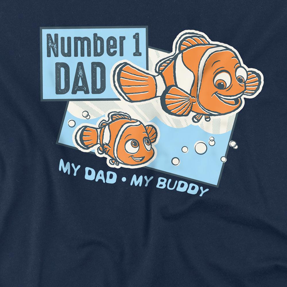 Finding Nemo Unisex Adult Number 1 Dad Marlin T-Shirt