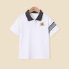 Montagut Kids' 2026 Summer Bear Print Polo T-Shirt