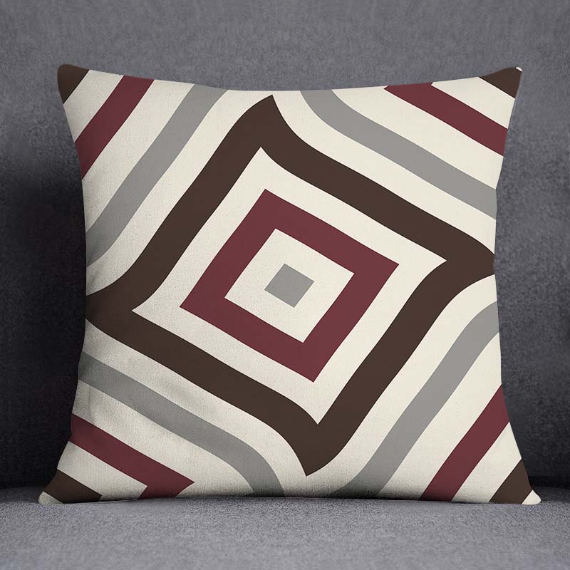 Geometric Color Pillowcase Home Decor Pillowcase Square Pillowcase Home Office Decor Cushion Cover