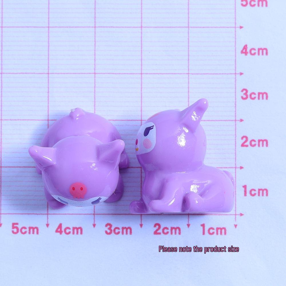 3D Cartoon Animal Resin Ornament DIY Craft Accessories