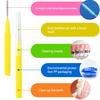 30 Stück I-förmige Interdentalbürste Denta Floss Interdentalreiniger Kieferorthopädische Zahnbürste Zahnstocher Mundpflege-Werkzeug