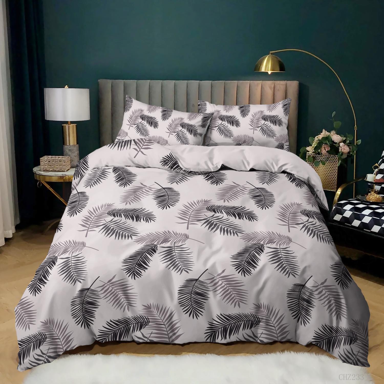 

Пододеяльник с цветочным рисунком Queen, комплект пододеяльников с зеленым ботаническим рисунком, пододеяльник с изображением веток и листьев садовых цветов, мягкий дышащий стеганый чехол AU Queen(210x210cm)