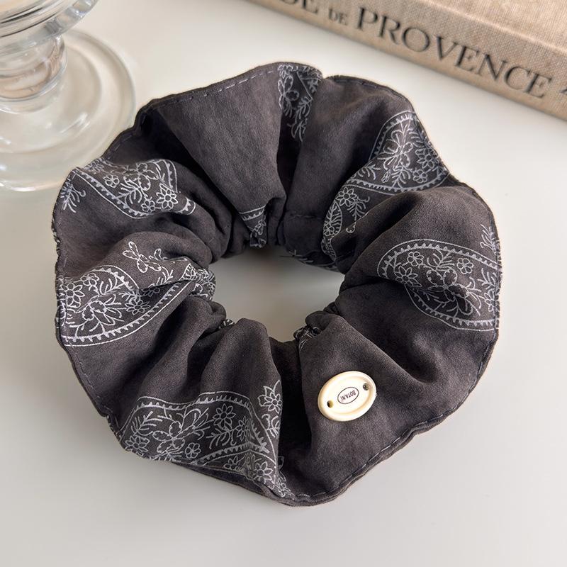 Ruffle High Elastic Hair Bands Girls French Vintage Elegant Hairbands Ribbon Hair Ties Women Girls Cute Hair Styling Accessories