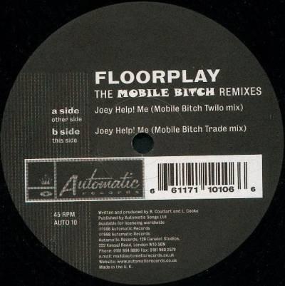 

12inch Record FLOORPLAY Joey Help Me The Mobile Bitch Rem AUTO10 Automatic Recor 1998 UK Dance Electronica Used