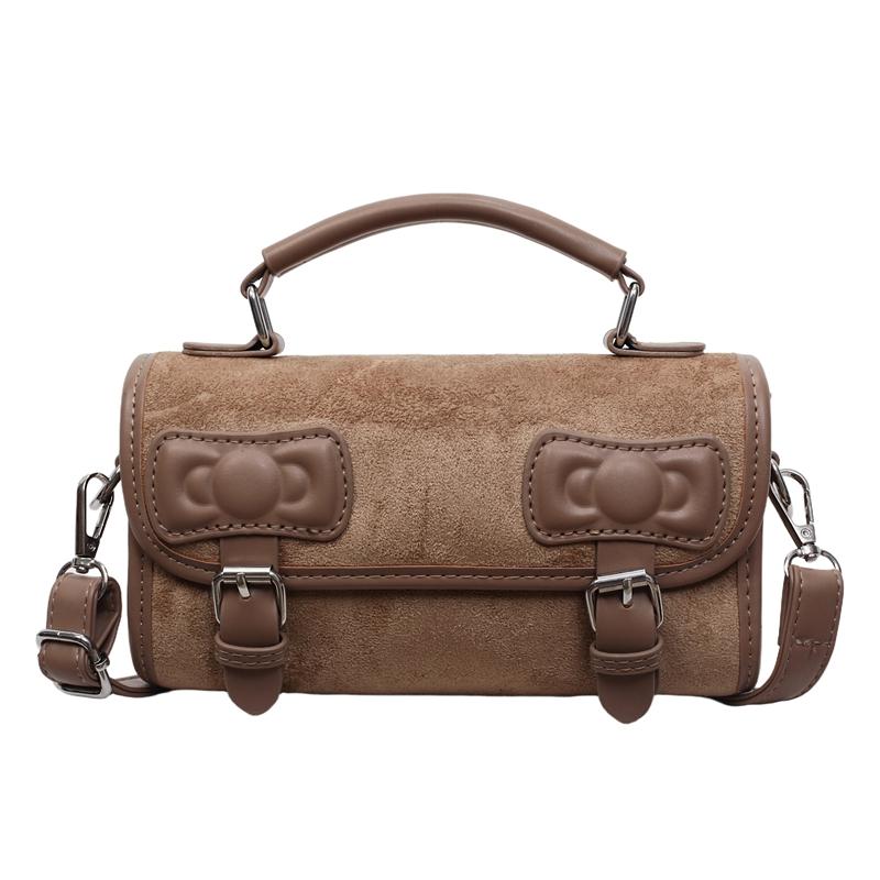 Autumn New Retro British Saddle Messenger Bag Women's Bag Niche High-end Simple Shoulder Small Square Bag